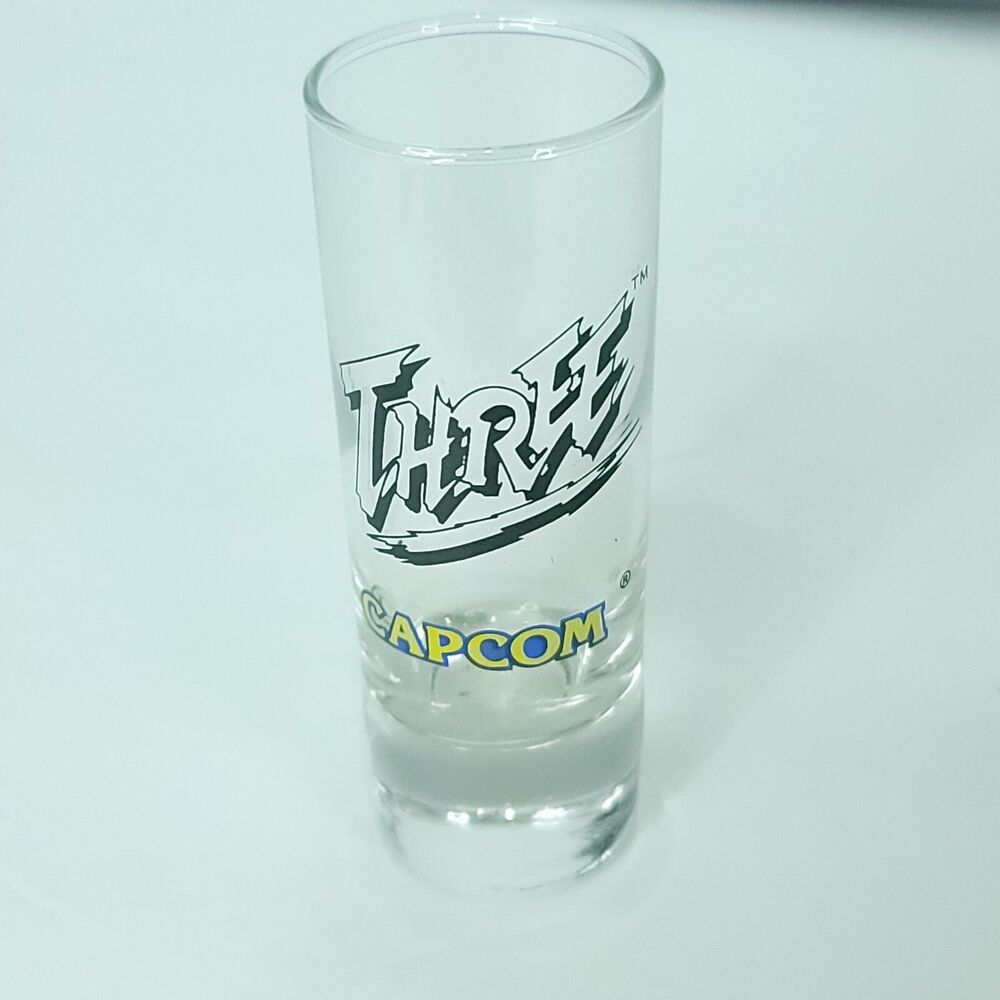 Street Fighter Capcom Three Promo Shot Glass Toothpick Holder From E3 RARE